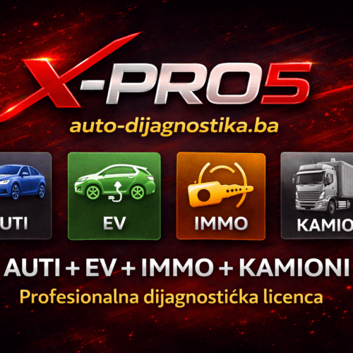 X-PRO5 licenca – aktivacija za automobile i kamione