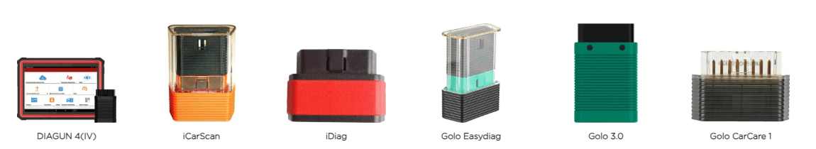 DiagUN, iCarScan, iDiag i GOLO